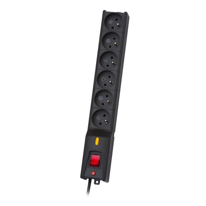 LESTAR 1966004697 nero 6 AC prese 230 V 5 m