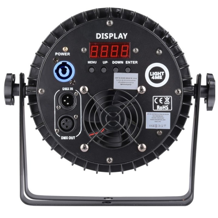 LIGHT4ME ALU QUAD PAR 18x6W RGBW - faro da palcoscenico