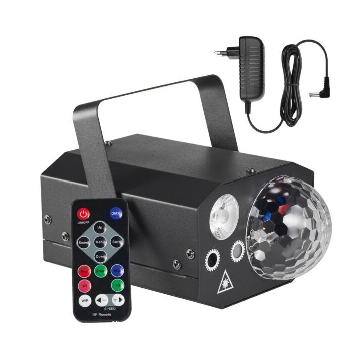 LIGHT4ME GIG Set 1 - set (macchina del fumo + 1 litro liquido fumo + effetto luci 4 in 1)