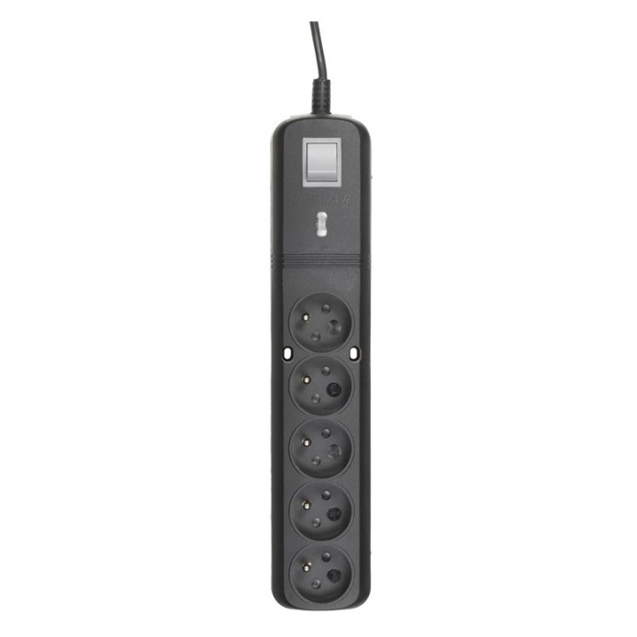 LESTAR LV530W 2 5M protezione da sovratensione nero grigio 5 AC presa(e) 2.5 m