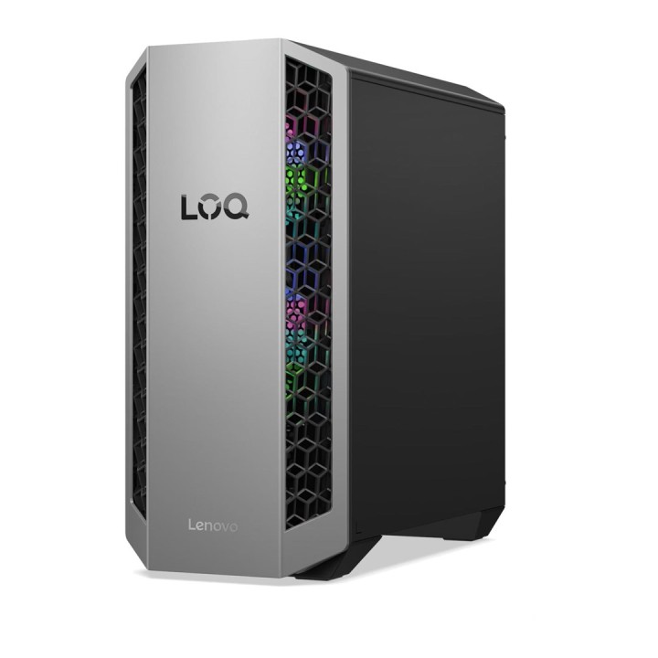 Lenovo LOQ Tower 26ADR10 Ryzen 7 8745HX 32GB DDR5 5200 1TB SSD GeForce RTX 5070 12GB Windows 11 Grigio Luna / Nero Eclipse