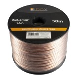Libox Cavo per altoparlanti 2x2 50mm LB0009-50 cavo audio 50 m trasparente