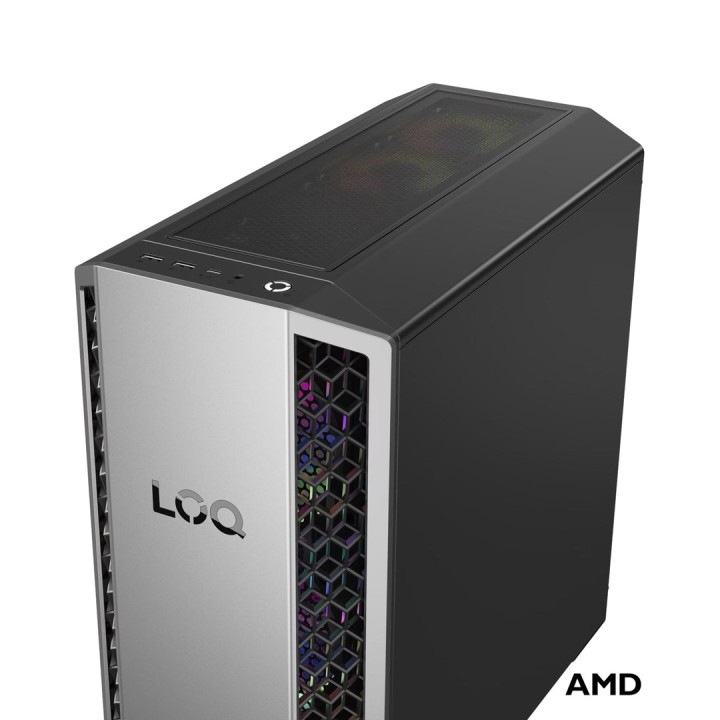 Lenovo LOQ Tower 26ADR10 Ryzen 7 8745HX 32GB DDR5 5200 1TB SSD GeForce RTX 5070 12GB Windows 11 Grigio Luna / Nero Eclipse