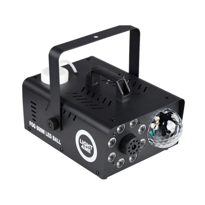 LIGHT4ME Fog 600W LED Ball - macchina fumo e nebbia con effetto fumo retroilluminato + palla disco