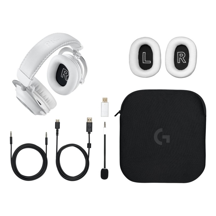 Logitech G 981-001269 cuffie/headset Wireless Archetto Gaming Bluetooth Bianco