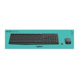 Logitech MK235 tastiera Mouse incluso USB QWERTY US International Grigio