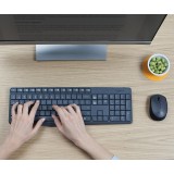 Logitech MK235 tastiera Mouse incluso USB QWERTY US International Grigio