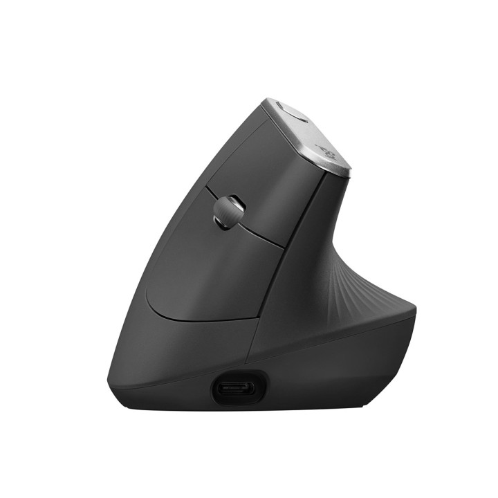 Logitech MX Mouse verticale Advanced Ergonomico RF Wireless+Bluetooth Ottico 4000 DPI Destrimano
