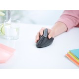 Logitech MX Mouse verticale Advanced Ergonomico RF Wireless+Bluetooth Ottico 4000 DPI Destrimano