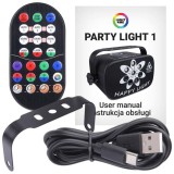 Light4Me Party Light 1 - LED effetti disco luci UV laser