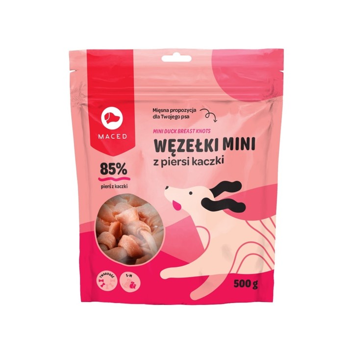 MACED Mini nodi di petto di anatra - snack per cani - 500g