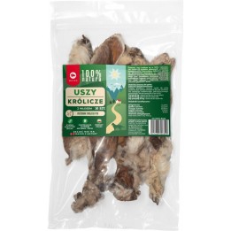 MACED Orecchie di coniglio con pelo - Snack per cani - 10 pezzi