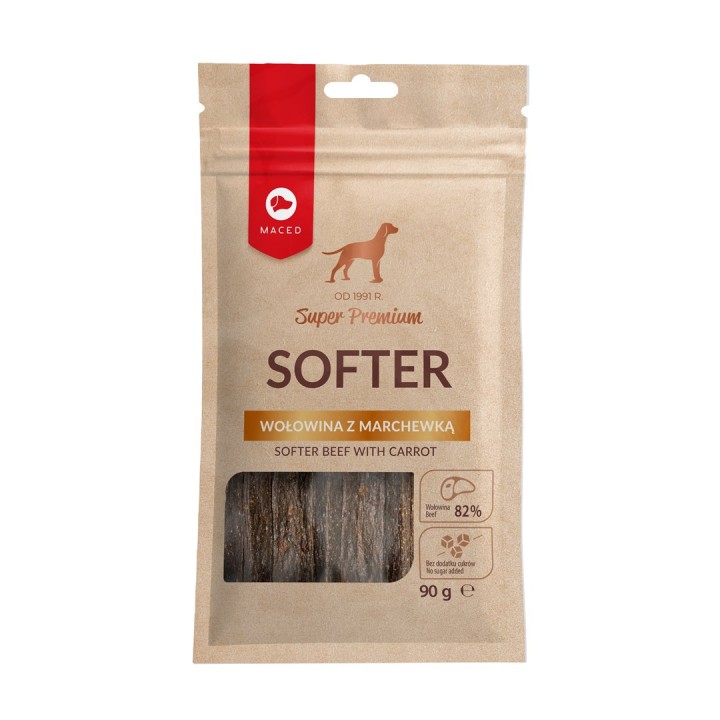 MACED Manzo tenero con carota - Snack per cani - 100g