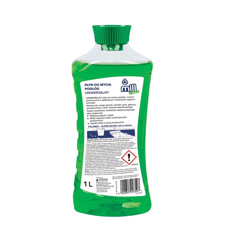 Mill Detergente per pavimenti Clean con fragranza di mughetto 1 L