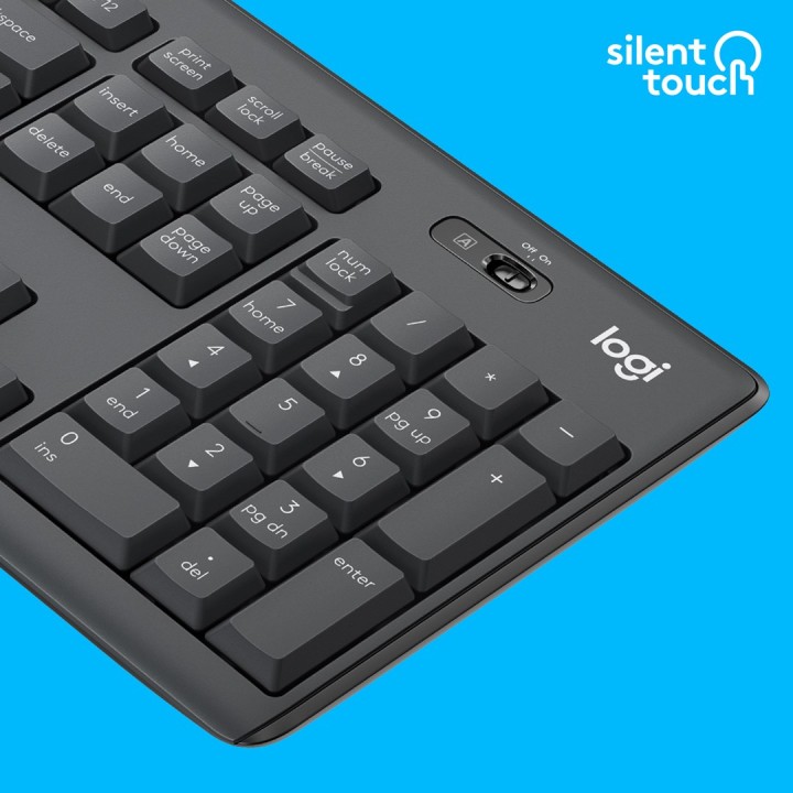 Logitech MK295 Combo senza fili silenzioso