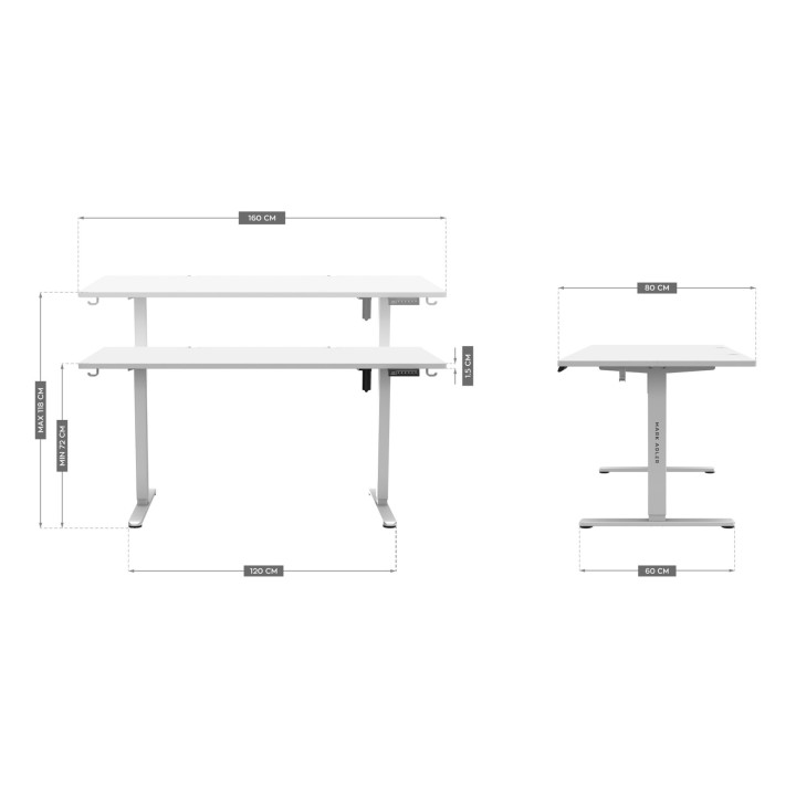 Scrivania elettrica MA-Leader 7.6 White