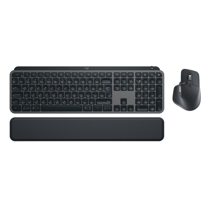 Logitech Master MX Combo Keys per ufficio tastiera mouse incluso Office RF senza fili + Bluetooth QWERTY US International grigio