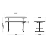 Scrivania elettrica MA-Leader 7.6 Black
