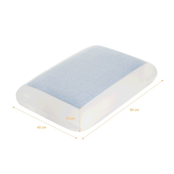 QMED cuscino ortopedico con gel refrigerante - memory foam (COMFORT GEL PILLOW)