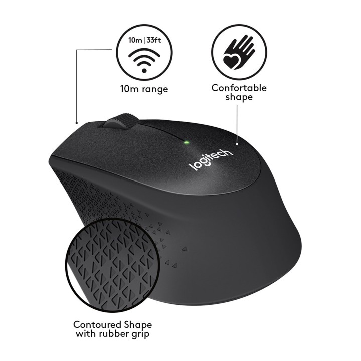 MOUSE LOGITECH M330 SILENT PLUS NERO