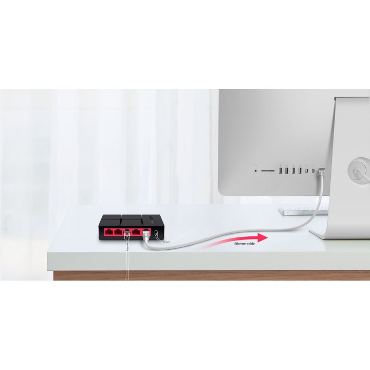 Mercusys Switch Desktop a 5 Porte 10/100/1 000 Mbps