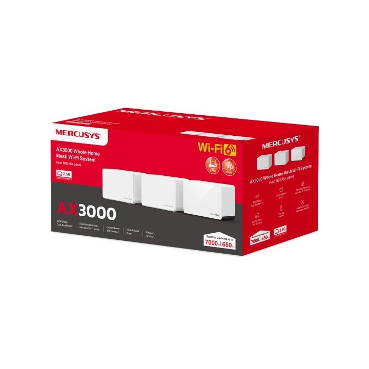 Mercusys HaloH85X - Sistema mesh (3-pack)