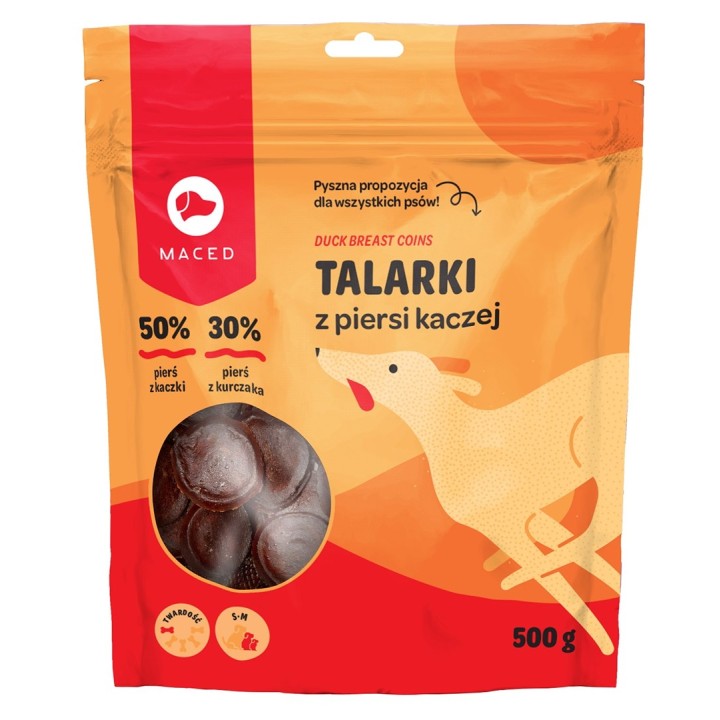 MACED chip di anatra - snack per cani - 500g