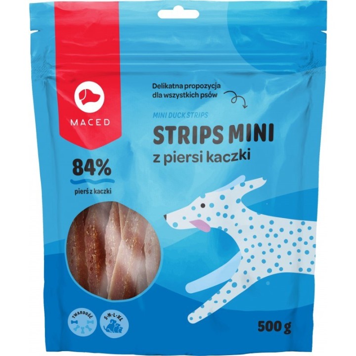 MACED Mini strisce di anatra - snack per cani - 500g