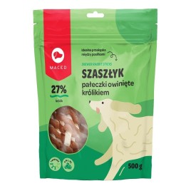 MACED bastoncini di pelle grezza avvolti al coniglio - snack per cani - 500 g