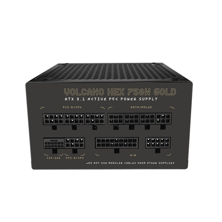 MODECOM alimentatore VOLCANO HEX oro 750W ATX3.1
