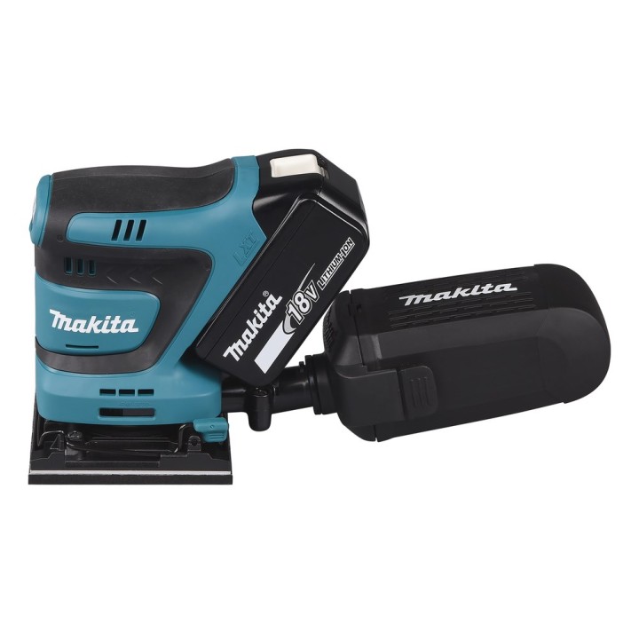 Makita DBO480Z Levigatrice portatile Levigatrice orbitale casuale 14000 OPM Nero Blu 210 W