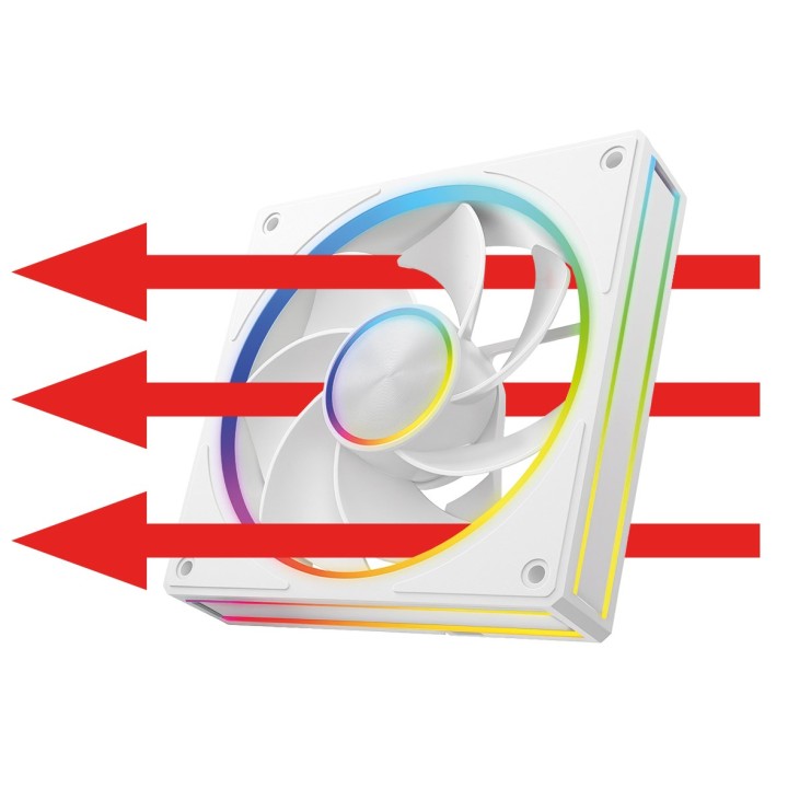 MODECOM VOLCANO LOOP 120 ARGB ventola inversa bianco