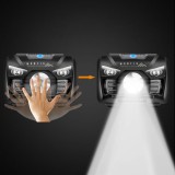 Montis Lampada frontale ricaricabile con sensore MT001 nero LED