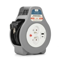 Montis Prolunga domestica avvolgibile con USB 10m MT188 2 AC outlet(s)