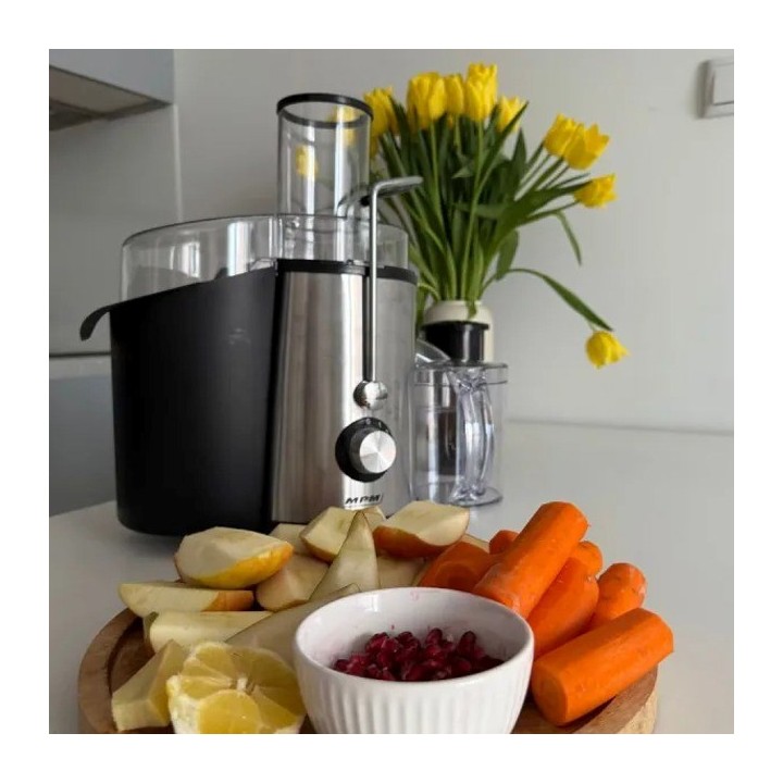 MPM MSO-18-M Estrattore di succo 1000 W Nero Argento