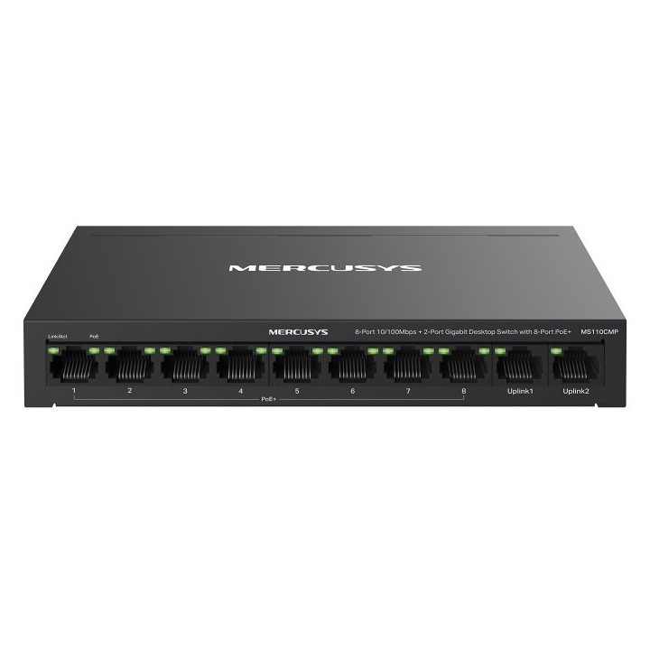 Mercusys MS110CMP Switch di rete supporto PoE nero