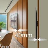 MACLEAN BRACKETS MC-862 Staffa TV extra robusta regolabile facile da installare 26-55 40kg universale nero massimo Vesa 400x400