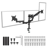 Maclean 3 staffa per monitor molla a gas 17 -27 2-8kg nero MC-137