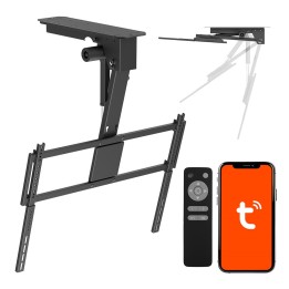 Maclean Supporto TV elettrico a soffitto compatibile Tuya carico massimo VESA 800x400 per 43-86 TVs Max. 55 kg MC-176 T
