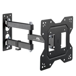 Maclean MC-700N TV supporto monitor universale a parete max VESA 200x20 23 -43 30kg nero estensibile inclinabile per TV piccoli