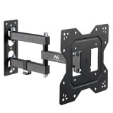 Maclean MC-700N TV supporto monitor universale a parete max VESA 200x20 23 -43 30kg nero estensibile inclinabile per TV piccoli