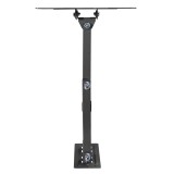 Maclean MC-700N TV supporto monitor universale a parete max VESA 200x20 23 -43 30kg nero estensibile inclinabile per TV piccoli