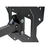 Maclean MC-700N TV supporto monitor universale a parete max VESA 200x20 23 -43 30kg nero estensibile inclinabile per TV piccoli