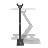 Maclean MC-700N TV supporto monitor universale a parete max VESA 200x20 23 -43 30kg nero estensibile inclinabile per TV piccoli