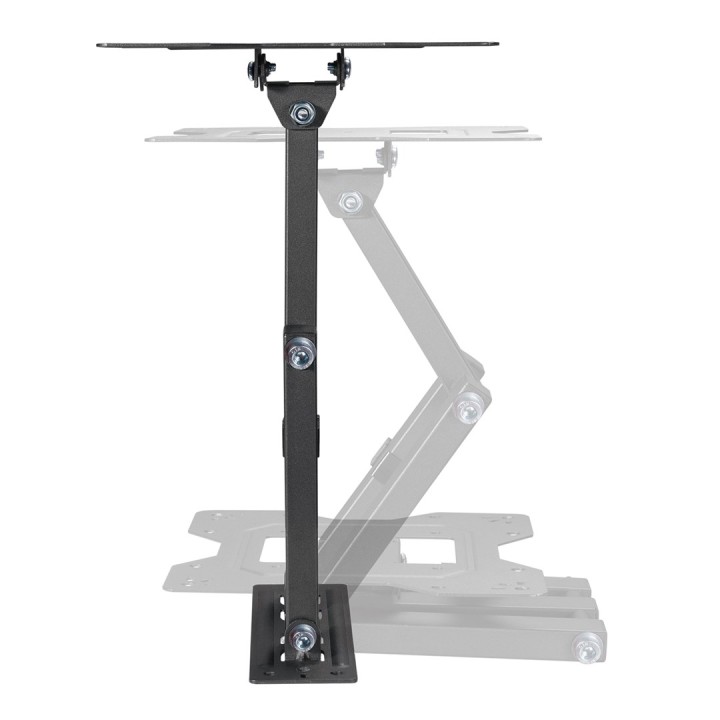 Maclean MC-700N TV supporto monitor universale a parete max VESA 200x20 23 -43 30kg nero estensibile inclinabile per TV piccoli