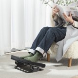 Maclean MC-460 poggiapiedi ergonomico regolabile infinitamente sotto scrivania cuscino rimovibile ammortizzato