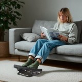 Maclean MC-460 poggiapiedi ergonomico regolabile infinitamente sotto scrivania cuscino rimovibile ammortizzato
