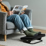 Maclean MC-460 poggiapiedi ergonomico regolabile infinitamente sotto scrivania cuscino rimovibile ammortizzato