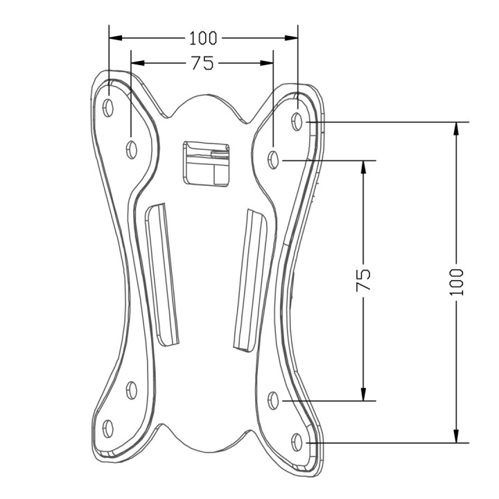 Maclean MC-715A TV supporto TV max VESA 100x100 13-27 25kg