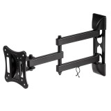 Maclean MC-719 TV staffa da parete LCD LED Plasma TV supporto inclinabile 13-27 15 kg
